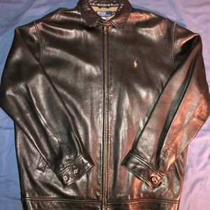 polo ralph lauren leather jacket